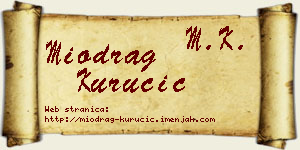 Miodrag Kurucić vizit kartica
